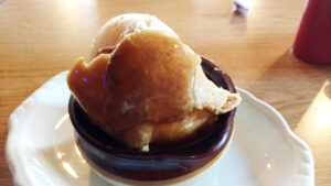 Apple dumpling from A-Pine Restaurant in Pequot Lakes, MN