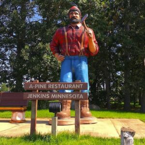 Paul Bunyan Statue at A Pine Restaurant in Minnesota.