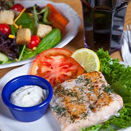 Salmon from A Pine Restaurant in Pequot Lakes, MN