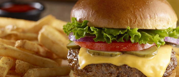 Burgers from A Pine Restaurant in Pequot Lakes, MN